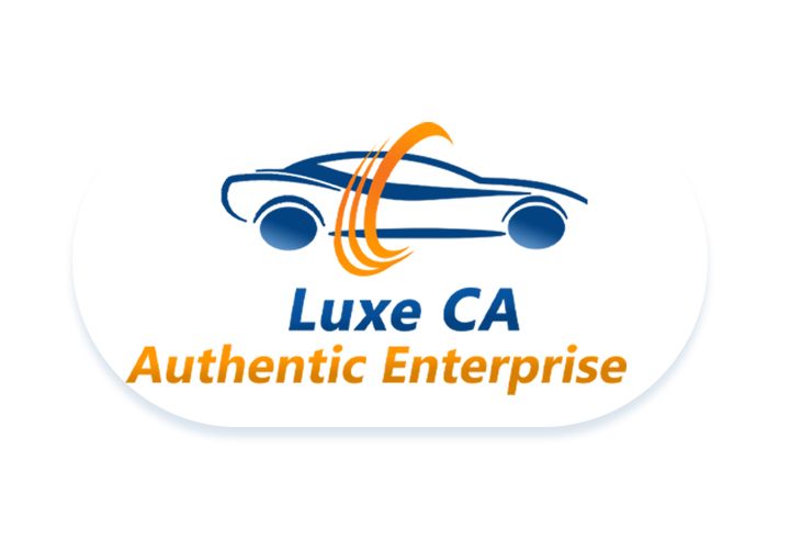 Luxe CA Authentic Enterprise brand mark featuring a car silhouette